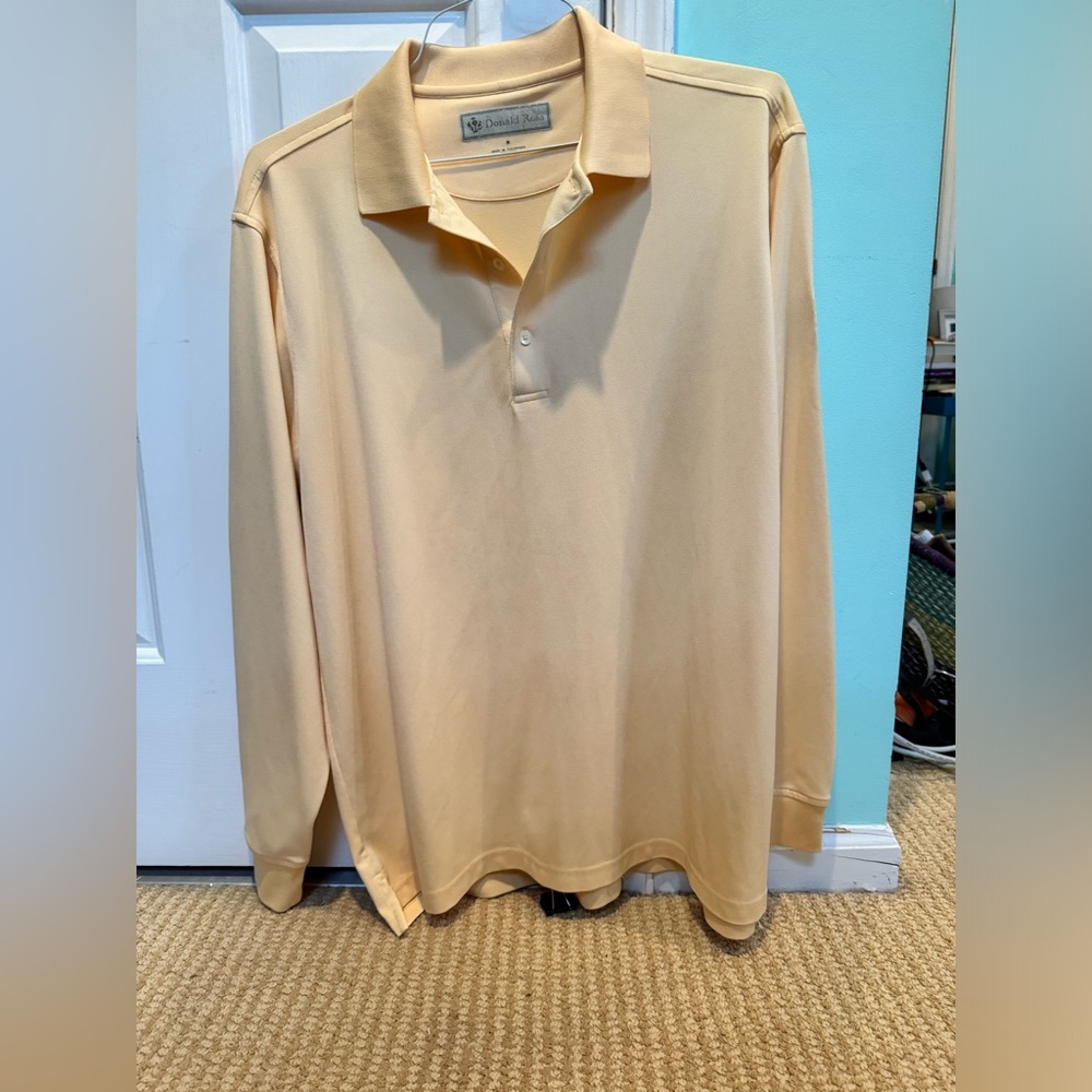 Donald Ross long sleeve golf polo